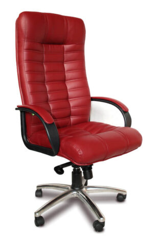 Компьютерное кресло для руководителя Атлант - Красное. Производитель мебели AliterStyle.